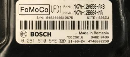 0261S105FE, 0 261 S10 5FE, MX7A12A650AKB, MX7A-12A650-AKB, MX7A12B684MA, MX7A-12B684-MA, UFD1