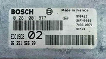 ECU de motor Bosch Plug & Play, Citroën / Peugeot HDI, 0281001977, 0 281 001 977, 9635156580, 97 351 565 80, EDC15C2
