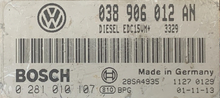 0281010107, 0 281 010 107, 038906012AN, 038 906 012 AN, EDC15VM+