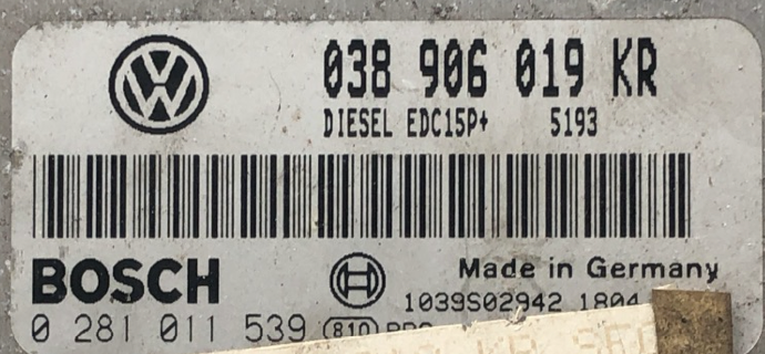 0281011539 0281 011 539 038906019KR 038 906 019 KR EDC15P+