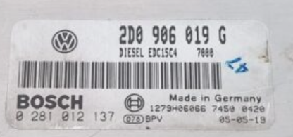 0281012137, 0 281 012 137, 2D0906019G, 2D0 906 019 G, EDC15C4