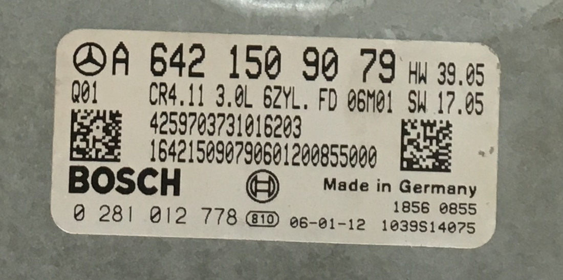 0281012778, 0 281 012 778, A6421509079, A 642 150 90 79, CR4.11