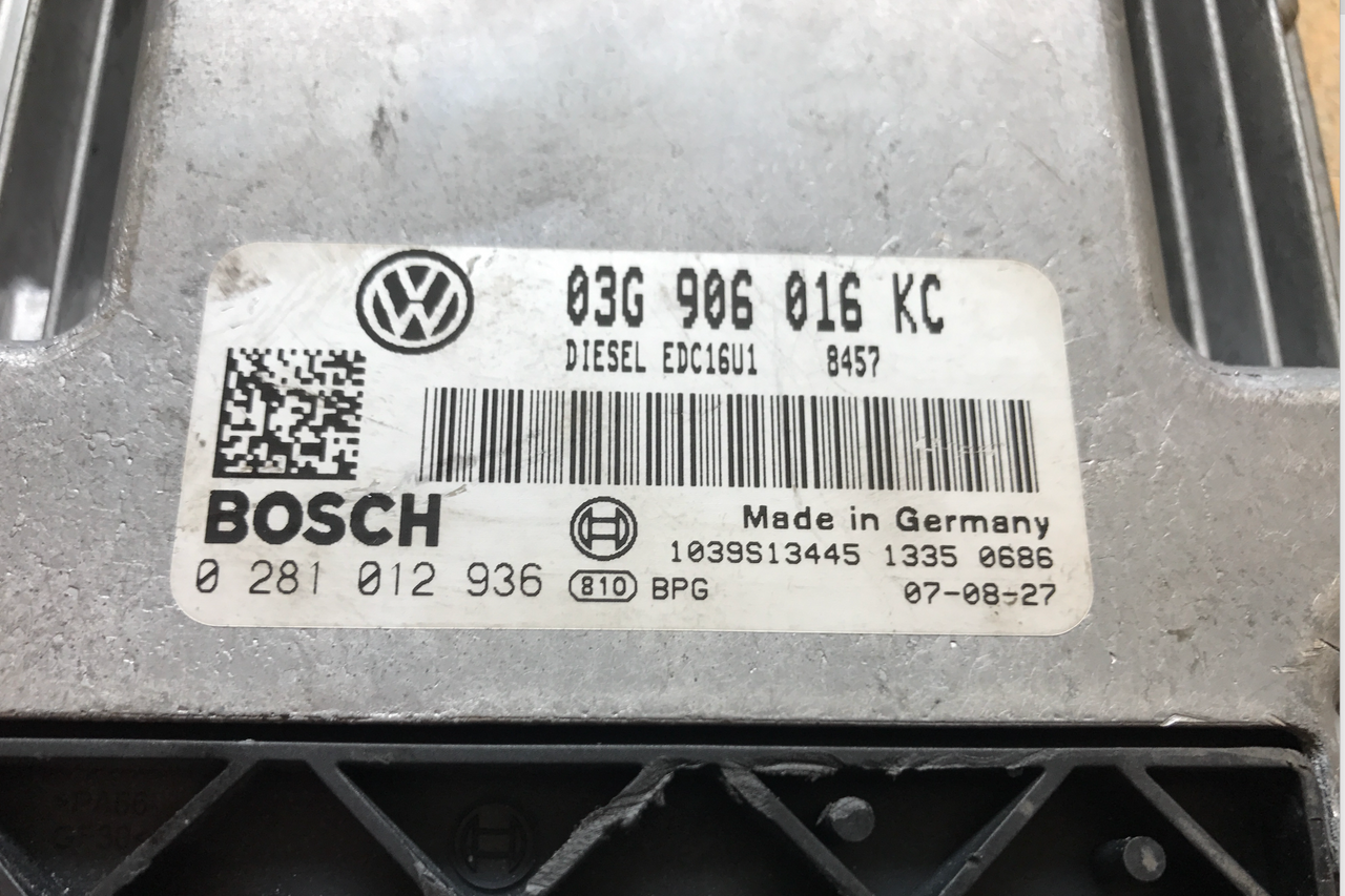 VW Jetta 2.0 TDI, 0281012936, 0 281 012 936, 03G906016KC, 03G 906 016KC