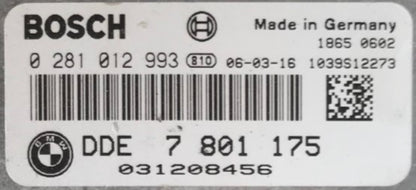 0281012993, 0 281 012 993, DDE7801175, DDE 7 801 175