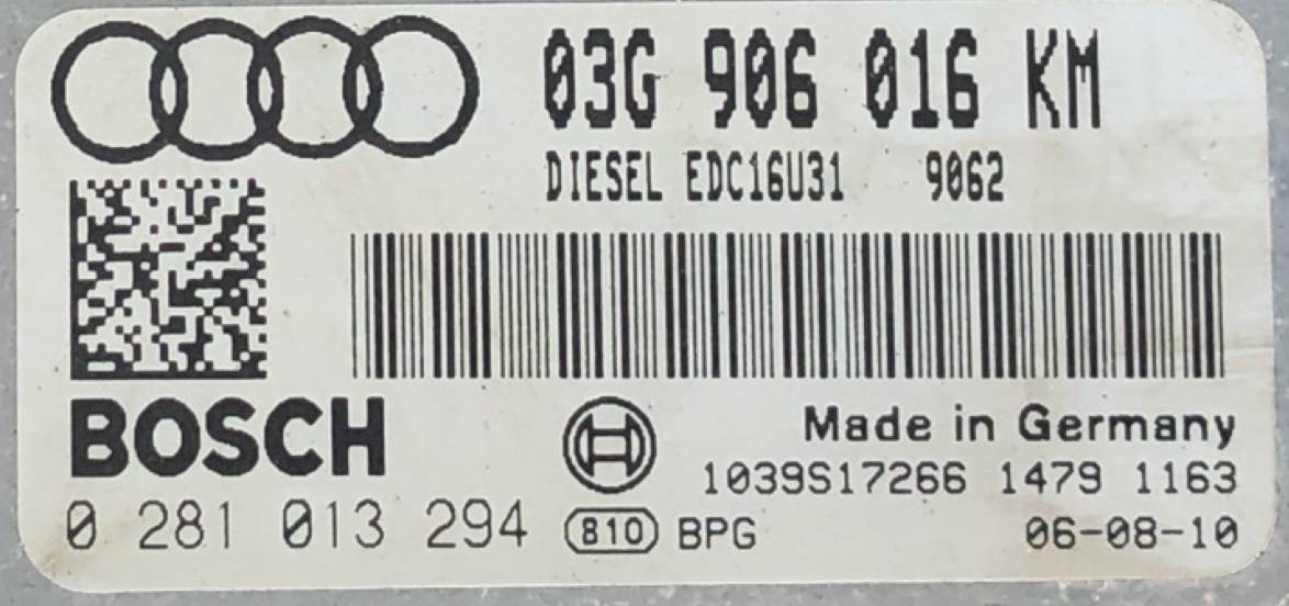 0281013294, 0 281 013 294, 03G906016KM, 03G 906 016 KM, EDC16U31