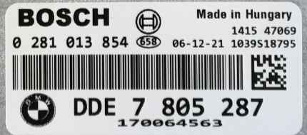 0281013854, 0 281 013 854, DDE7805287, DDE 7 805 287