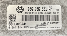 VW Caddy, Passat 1.9 TDI, 0281014075, 0 281 014 075, 03G906021PF, 03G 906 021 PF, 03G906021AB, 03G 906 021 AB, 1039S26027, EDC16U34