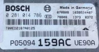 Plug & Play Bosch Engine ECU, Chrysler, 0281014786, 0 281 014 786, P05094159AC, P05094 159AC