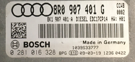 ECU de motor Bosch Plug & Play, VW, Audi, 0281016328, 0 281 016 328, 8R0907401G, 8R0 907 401 G, 8K1907401A, 8K1 907 401 A, EDC17CP14