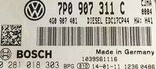 VW Touareg 3.0 TDI, 0281018303, 0 281 018 303, 7P0907311C, 7P0 907 311 C, EDC17CP44, 1039S61116