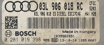  0281019398, 0 281 019 398, 03L906018RC, 03L 906 018 RC, EDC17C46