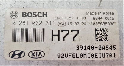Hyundai i40, Kia, 0281032311, 0 281 032 311, 391402A545, 39140-2A545, H77, EDC17C57410, EDC 17C57 4.10
