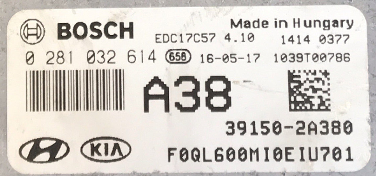 0281032614, 0 281 032 614, 391502A380, 39150-2A380, EDC17C57