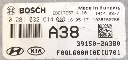 0281032614, 0 281 032 614, 391502A380, 39150-2A380, EDC17C57