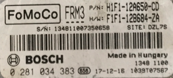0281034383, 0 281 034 383, H1F112A650CD, H1F1-12A650-CD, F1F112B684ZA, F1F1-12B684-ZA, FRM3