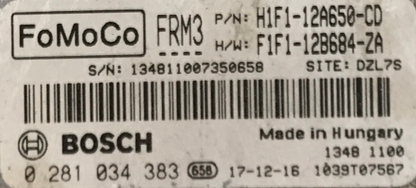 0281034383, 0 281 034 383, H1F112A650CD, H1F1-12A650-CD, F1F112B684ZA, F1F1-12B684-ZA, FRM3