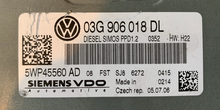VW Touran 2.0TDi, 5WP45560AD, 5WP45560 AD, 03G906018DL, 03G 906 018 DL, PPD1.2 