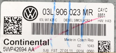  03L906023MR, 03L 906 023 MR, 03L907425C, 03L 907 425 C, 5WP42694AA, 5WP42694 AA, DIESEL SIMOS PCR2.1