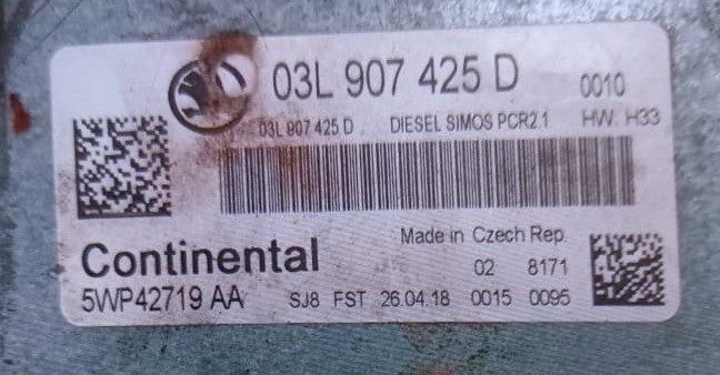 03L907425D, 03L 907 425 D, 5WP42719AA, 5WP42719 AA, DIESEL SIMOS PCR2.1