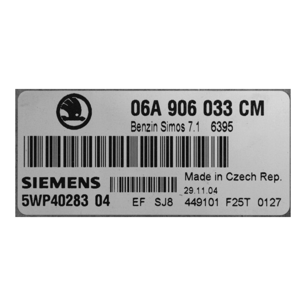 Simos 7.1, 06A906033CM, 06A 906 033 CM, 5WP40283 04, 5WP4028304