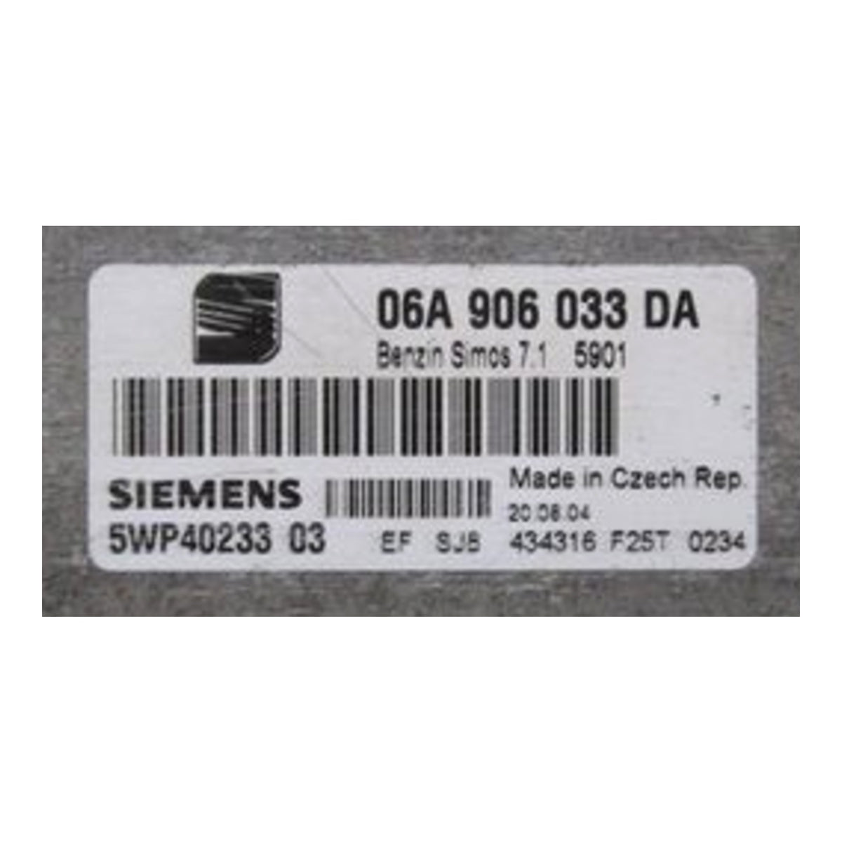 Simos 7.1, 06A906033DA, 06A 906 033 DA, 5WP40233 03, 5WP4023303