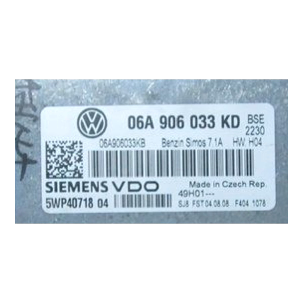 Simos 7.1A, 06A906033KD, 06A 906 033 KD, 5WP40718 04, 5WP4071804