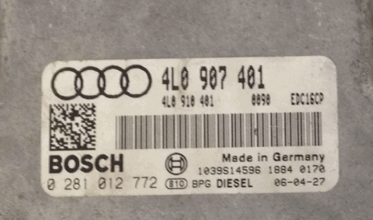 0 281 012 772, 4L0 907 401, 4L0 910 401, 0281012772, 4L0907401, 4L0910401, EDC16CP