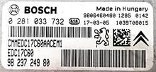 Plug & Play Bosch Engine ECU, Citroen - Peugeot, 0281033732, 0 281 033 732, 9823724980, 98 237 249 80, 9806460480, ED17C60