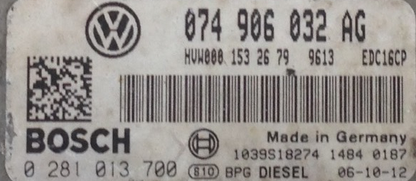 VW Crafter 30/35/50 2.5 TDI, 0281013700, 0 281 013 700, 074906032AG, 074 906 032 AG