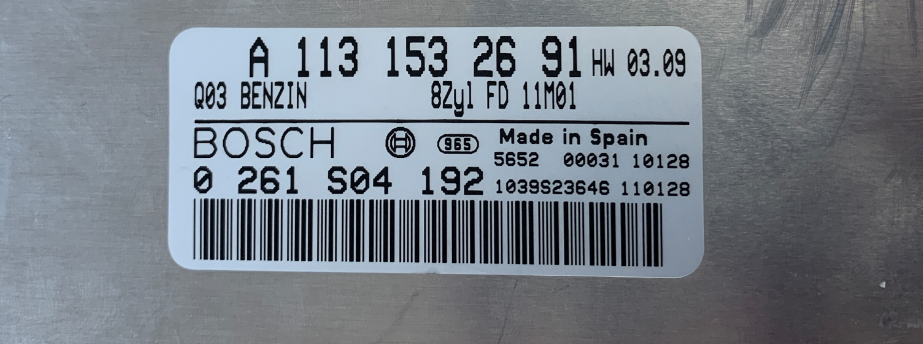 Mercedes-Benz, 0261S04192, 0 261 S04 192, A1131532691, A 113 153 26 91, 1039S23646