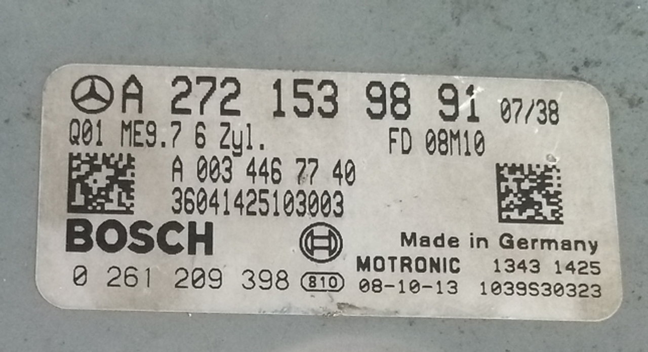  0261209398, 0 261 209 398, A2721539891, A 272 153 98 91, A0034467740, A 003 446 77 40, ME9.7