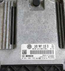 VW Golf VI 2.0 TSI , 0261S02736, 0 261 S02 736, 1K8907115D, 1K8 907 115 D, 8P0907115B, 8P0 907 115 B, MED9.1, 1039S37010