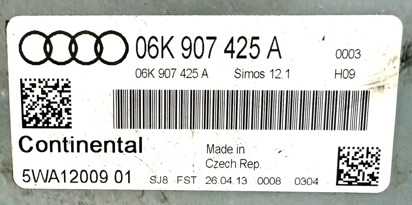 Plug & Play Continental Engine ECU, VW AG, 06K 907 425 A, 06K907425 A, 5WA1200901, 5WA18004 01, 8V0 906 264 B, 8V0906264B, SIMOS 12.1