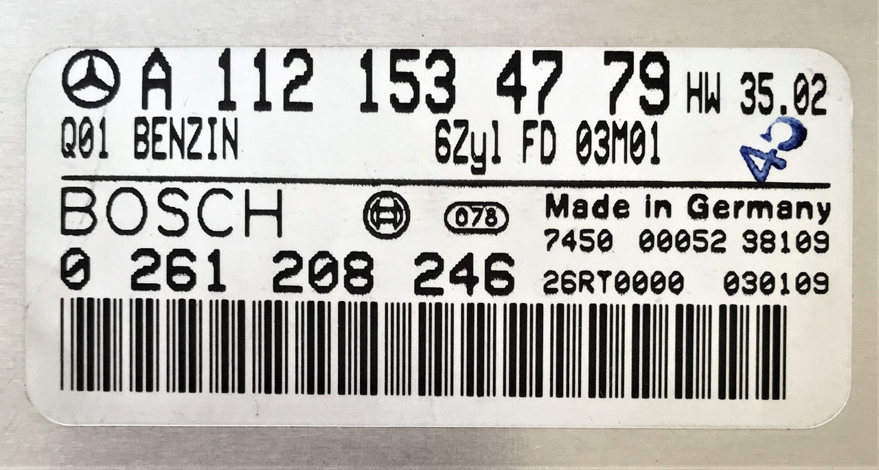 Mercedes-Benz SL R230, A1121534779, A 112 153 47 79, 0261208246, 0 261 208 246