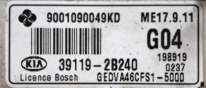 Kia Creed, 9001090049KD, 391192B240, 39119-2B240, ME17.9.11
