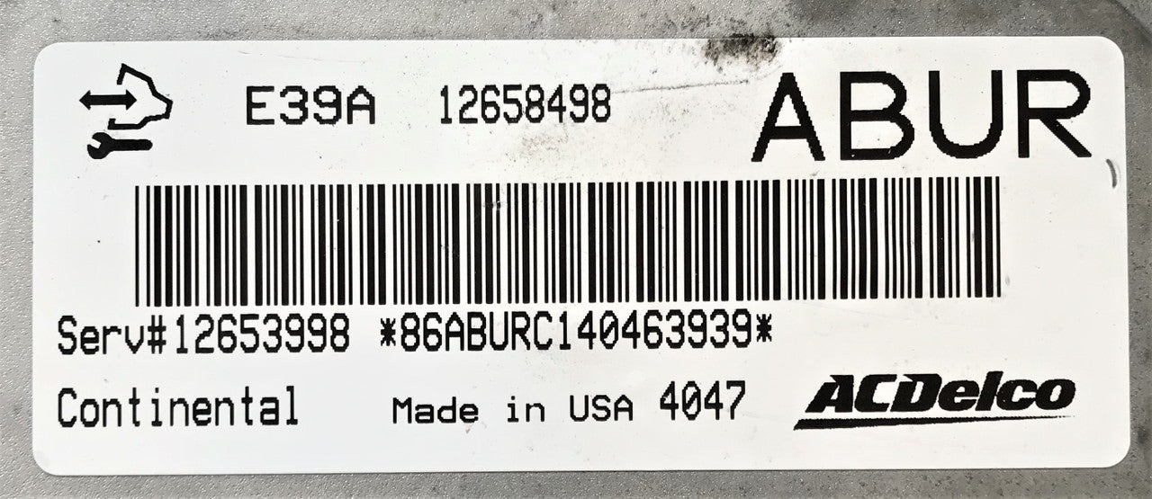 Vauxhall Cascada, E39A, 12658498, ABUR, 12653998