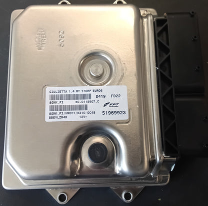 Plug & Play Magneti Marelli Engine ECU, Alfa Romeo Giulietta, 51969923, 8GMKF2, 8GMK.F2, BC0115907C, BC.0115907.C, HW651