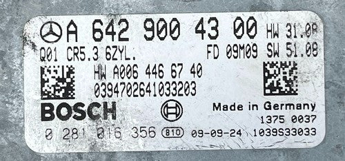 Mercedes-Benz S 320, S 350 CDI, 0281016356, 0 281 016 356, A6429004300, A 642 900 43 00, A0064466740, A006 446 67 40, CR5.3