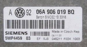 Plug & Play Engine ECU, Siemens ,Benzin, Simos2.1B, 06A 906 019 BQ, 06A906019BQ, 5WP4459 03