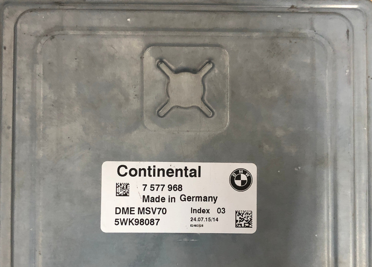 BMW 325i, DME MSV70, 7577968, 7 577 968, 5WK98087, INDEX 03