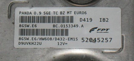 8GSWE6, 8GSW.E6, 52045257, BC0153349A, BC.0153349.A, HW608