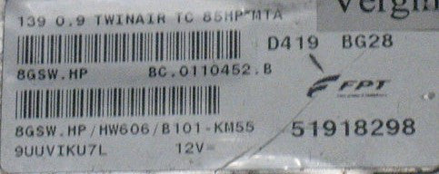 8GSWHP, 8GSW.HP, 51918298, BC0110452B, BC.0110452.B, HW606 
