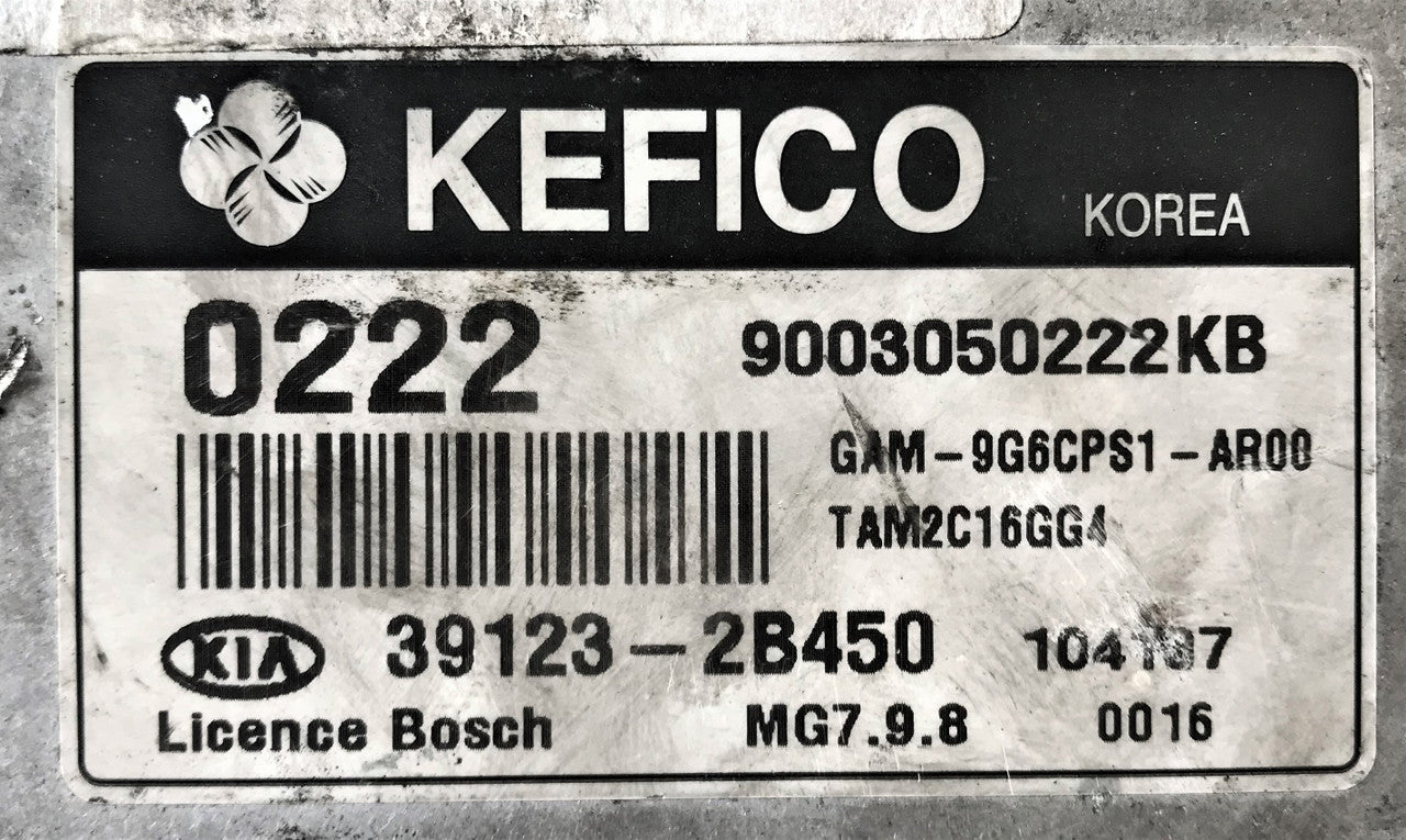 Hyundai, 9003050222KB, 391232B450, 39123-2B450, MG7.9.8