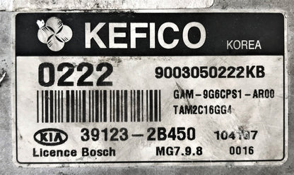 Hyundai, 9003050222KB, 391232B450, 39123-2B450, MG7.9.8