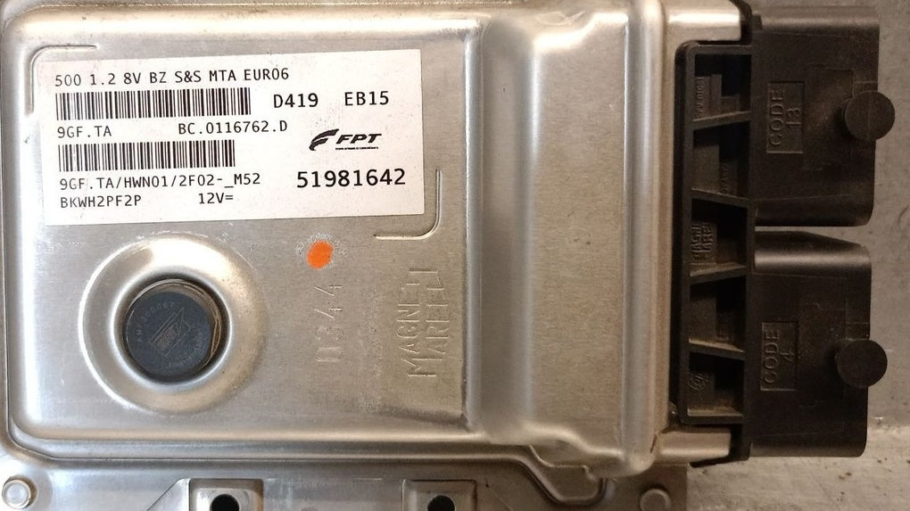 Plug & Play Magneti Marelli Engine ECU, Fiat, 9GF.TA, HWN01, BC.0116762.D, BC0116762D, 51981642