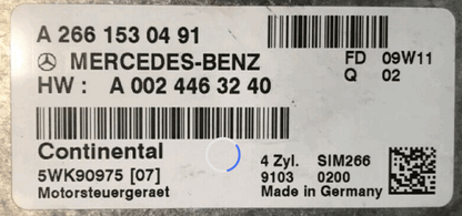 Mercedes B Class,  A2661530491, A 266 153 04 91, A0024463240, A 002 446 32 40, 5WK90975