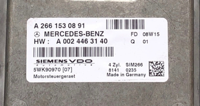 Mercedes-Benz 1.5 B Class, SIM266, A2661530891, A 266 153 08 91, A0024463140, A 002 446 31 40, 5WK90970 07