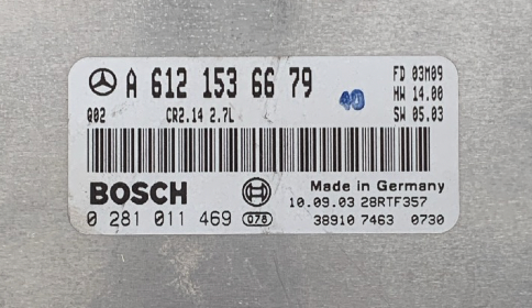 Mercedes-Benz C270, CLK270 CDI, 0281011469, 0 281 011 469, A6121536679, A 612 153 66 79