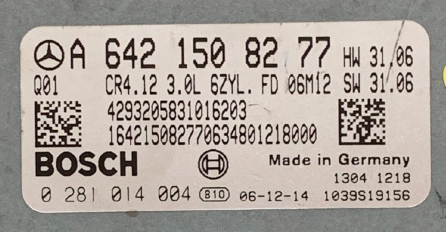 Mercedes-Benz, 0281014004, 0 281 014 004, A6421508277, A 642 150 82 77, 1039S19156