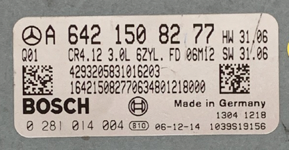 Mercedes-Benz, 0281014004, 0 281 014 004, A6421508277, A 642 150 82 77, 1039S19156